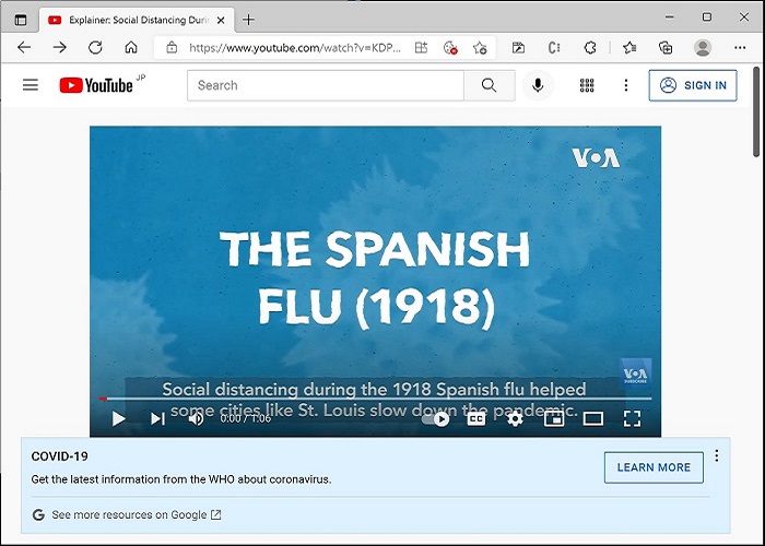 録画対象のYouTubeへのリンク